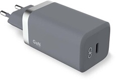 Chargeur maison USB C 65W pour smartphone Gris anthracite
