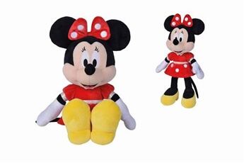 Peluches Nicotoy Personnage en peluche nicotoy minnie robe rouge 35 cm