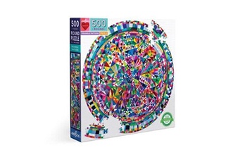 Puzzle Eeboo Puzzle 500 pièces eeboo rond multicolore