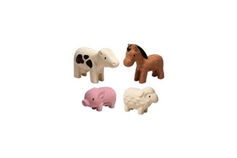 Autres jeux créatifs Plan Toys Jouet en bois plan toys 4 figurines animaux de la ferme
