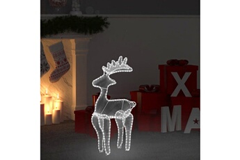 Article et décoration de fête Vidaxl Décoration de noël de renne avec maille 306 led 60x24x89 cm