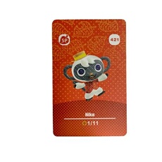 Amiibo Standard Carte pour Animal Crossing Séries 5 HAOBUY pour Nintendo Switch - NO.421 (8.6*5.4cm)