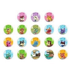 Ronde Carte pour Animal Crossing Series 5 Amiibo pour Switch HAOBUY - écureuil 18PCS