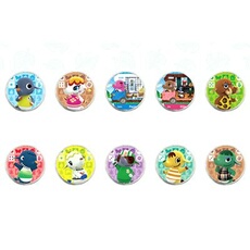 Ronde Carte pour Animal Crossing Series 5 Amiibo pour Switch HAOBUY - l'éléphant 10PCS
