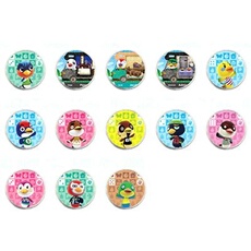 Ronde Carte pour Animal Crossing Series 5 Amiibo pour Switch HAOBUY - Oiseau 13PCS