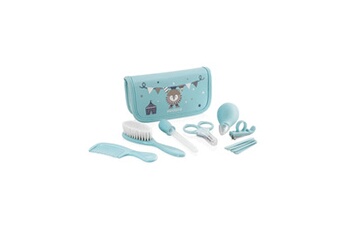 Trousse de toilette bébé Miniland - baby kit azure - trousse complete pour le soin et l'hygiene de bébé