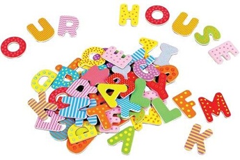 Autre jeux éducatifs et électroniques GENERIQUE Lelin toys - 30607 - jeu de construction - alphabet en majuscules - 60 pièces magnétiques