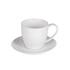 Table Passion - Tasse à Café Et Sous-Tasse Louna 12 Cl En Porcelaine Blanche