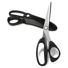 Ciseaux de tailleur Finesse extra tranchants longue durée de vie avec étui