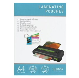 Boîte De 100 Pochettes De Plastification A4 Brillantes 2x175 Microns - Format 216x303 Mm Pour Laminage à Chaud