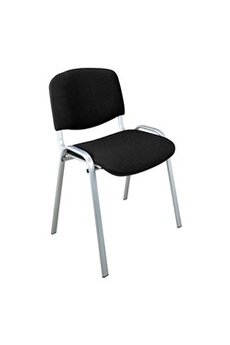 chaise visiteur et de réunion nowy styl chaise conférence empilable noir piétement alu -