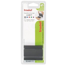 Cassette D'Encrage Trodat Printy 6/4817 Rouge - Lot De 3 Recharges