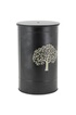 AUBRY GASPARD - Coffre à pellets en métal noir métal noir arbre photo 1