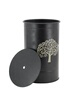 AUBRY GASPARD - Coffre à pellets en métal noir métal noir arbre photo 3