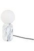 Leitmotiv - Lampe à poser en métal effet marbre Gala blanc photo 1