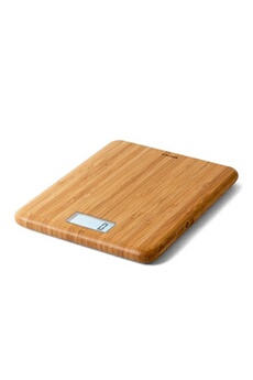balance de cuisine salter balance électronique de cuisine en bambou 5kg/1g - - marron - bambou