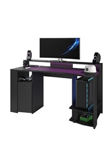 Vonyx DB20 - Bureau Gaming LED 120cm - Noir