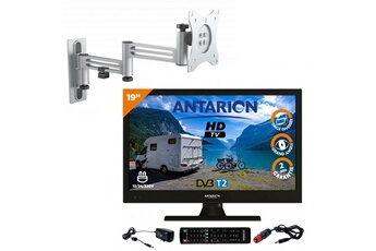 Antarion TV LED Pack antarion tv led 19" 48cm téléviseur hd 12v + support double bras
