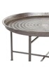Pegane Table d'appoint ronde en fer coloris gris - Diametre 65 x Hauteur 39 cm -- photo 4