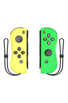 Manette GENERIQUE Paire de Manettes Nintendo Switch Joy-Con VORMOR Gauche  et Droit Gamepad de Remplacement - Jaune et Vert
