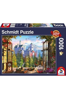Puzzle Schmidt Spiele Puzzle vue sur le chfteau de conte de f,es, 1000 pcs