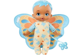 Poupée Mattel My garden baby - mon premier bébé papillon, bleu, 23 cm, corps souple avec ailes en peluche - poupée / poupon - des 18 mois