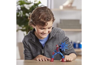 Figurine de collection Marvel Marvel spider-man - bend and flex - figurine flexible spider-man de 15 cm - avec accessoire - a partir de 4 ans