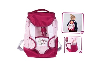 Autre jeux éducatifs et électroniques Smoby Smoby - baby nurse - sac a dos - porte-bébé + porte-biberon intégré - pour poupons et poupées - sangles réglables