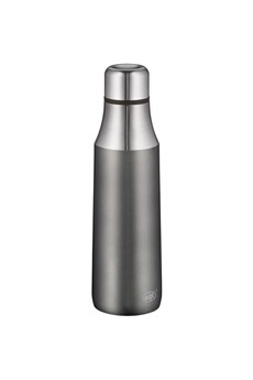 Gourde et poche à eau Akox Alfi - bouteille isotherme city - gris mat - 0,5l