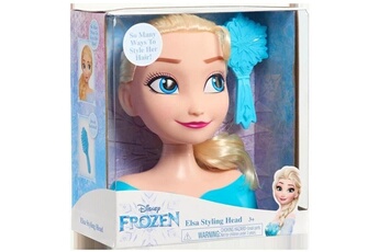 Poupée Disney Frozen Disney frozen - tete a coiffer princesse elsa - la reine des neiges ii - avec brosse - 20 cm