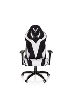 chaise gaming hjh office chaise gaming / chaise de bureau promoter ii en tissu noir / blanc