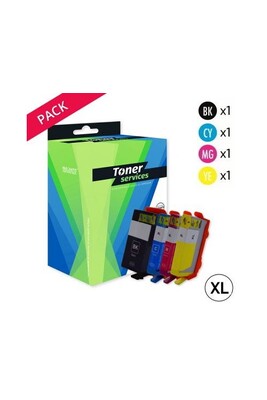 Cartouche d'encre Toner Services Compatible HP 903XL Pack 4 cartouches  Noir, cyan, magenta et jaune XL