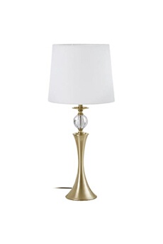 lampe à poser ixia lampe de table en métal doré et blanc - métal - 67 x 30 x 30 cm
