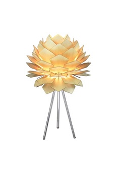 lampe à poser la chaise longue lampe protéa en contreplaqué tilleul et métal 58 cm