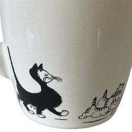 Bol Décoratif Chat Au Ruban Dubout – Céramique, 1 Once, Lave-vaisselle & Micro-ondes