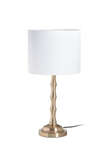 lampe à poser ixia lampe de table en métal doré et blanc - métal - 50 x 25 x 25 cm