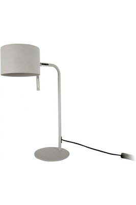 Lampe à poser Leitmotiv - Lampe de bureau en métal Shell gris