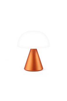 lampe de bureau lexon lampe led portable medium mina m lexon aluminium orange