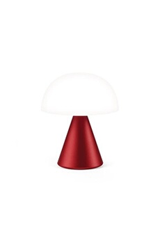 lampe de bureau lexon lampe led portable medium mina m lexon aluminium rouge foncé