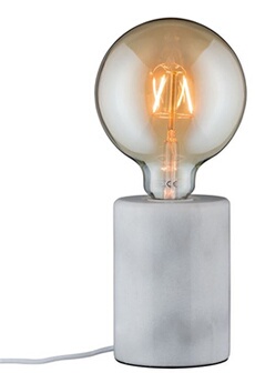 lampe à poser paulmann lampe neordic nordin max 1x20w e27 blanc