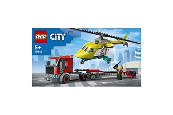 Lego Lego 60343 le transport de lhélicoptère de secours city