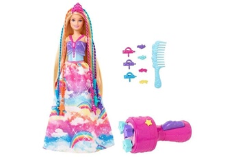 Poupée Barbie Barbie - poupée barbie princesse tresses magiques, avec extensions capillaires et accessoires - poupée mannequin - des 3 ans