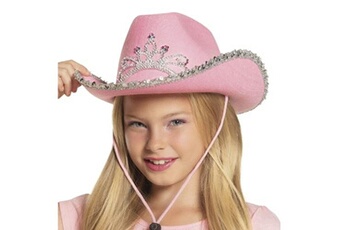 Accessoire de déguisement Boland Chapeau cow-girl rose fille