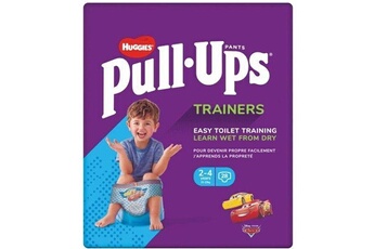Couche bébé Huggies Pull-ups couches bébé garçon - taille 6 - 2 a 4 ans - 15 a 23 kg - le paquet de 28 couches