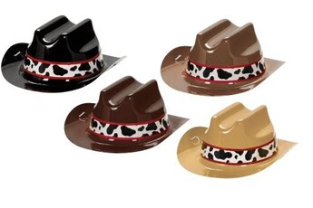 Accessoire de déguisement Amscan Amscan mini chapeaux de cowboy 8 pièces marron/noir 12 cm