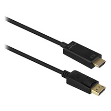 T'nB - Câble adaptateur - DisplayPort mâle pour HDMI mâle verrouillage - 2 m - support 4K