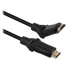 TNB Câble HDMI 360° 2.0 M/M 2m - noir