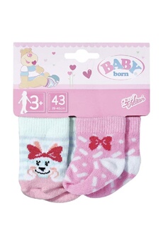 Poupée Zapf Creation Zapf creation 831755 - baby born set de 2 pairs de chaussettes pour les poupées de 43 cm