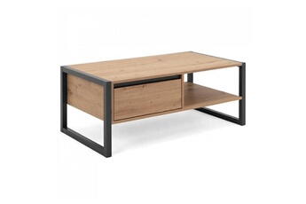 Commode et table à langer Homestyle4u Table basse en bois gris naturel