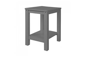 Commode et table à langer Homestyle4u Table de chevet grise en bois